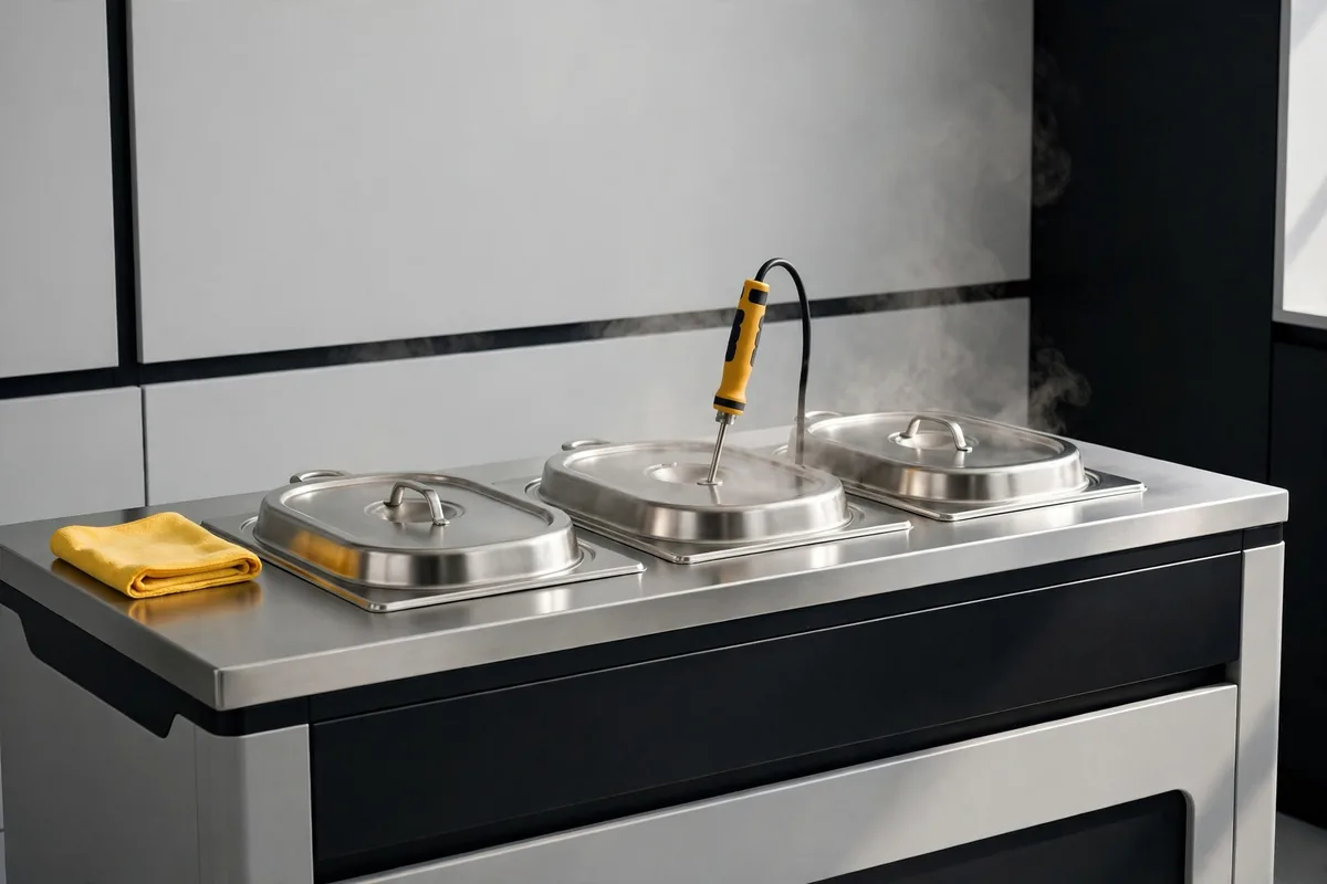 A steam table