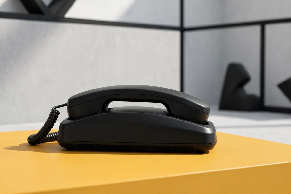 A desk phone