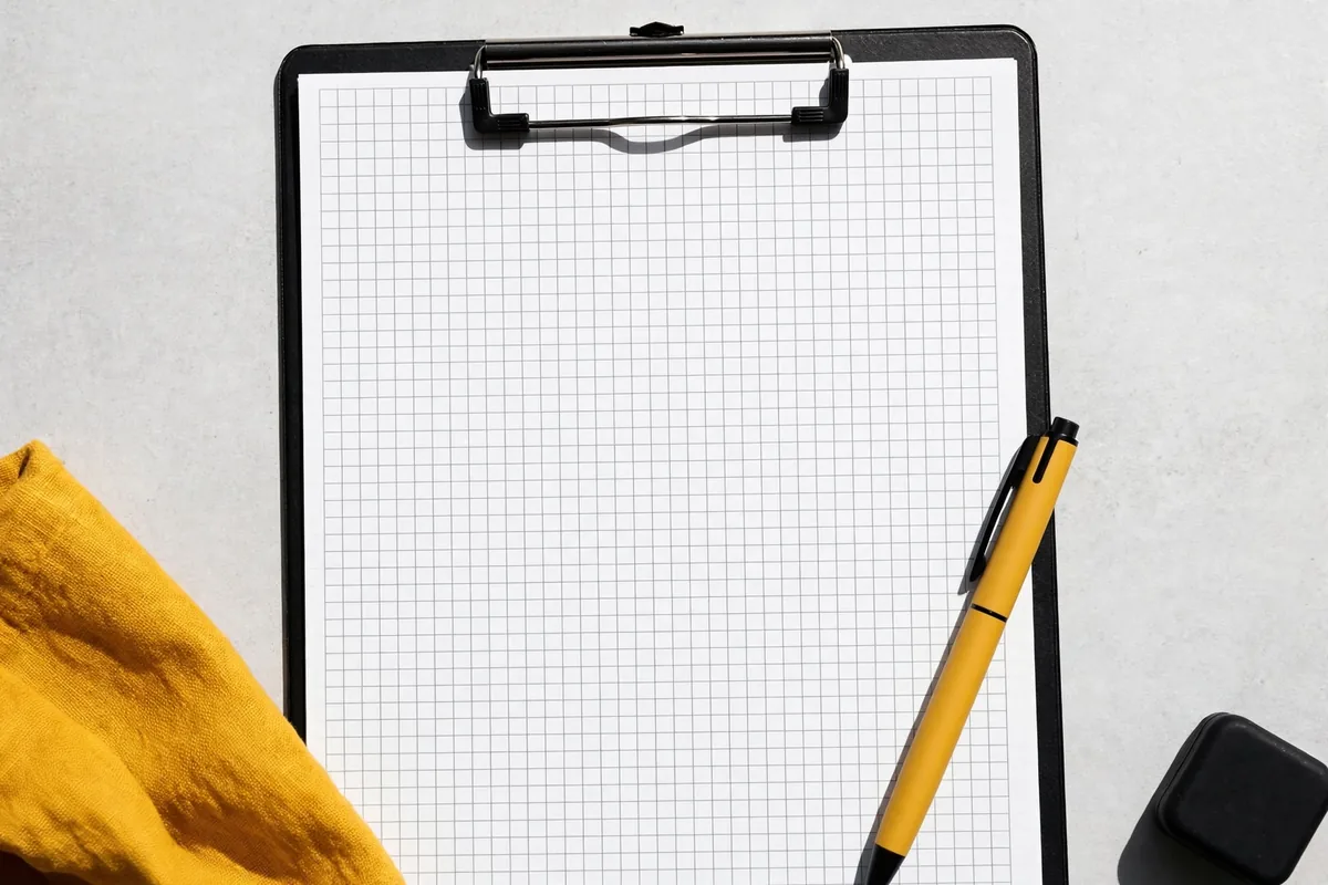 A clipboard log