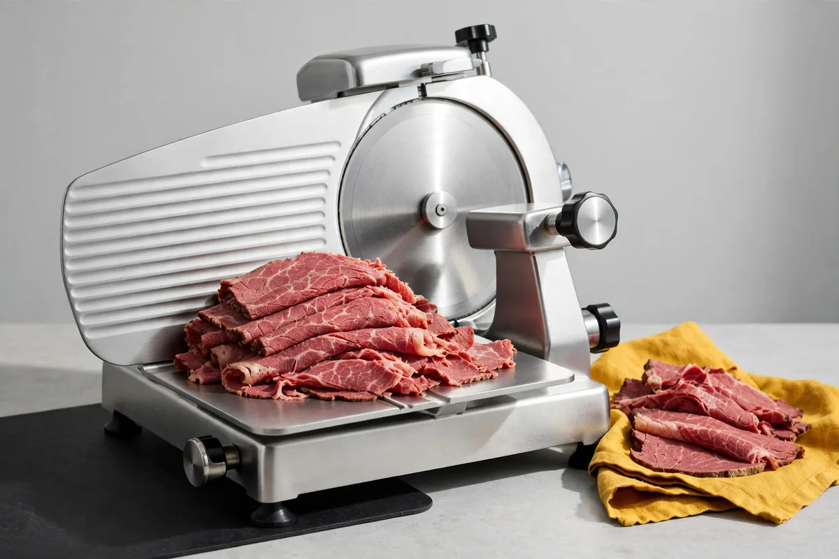 A deli slicer