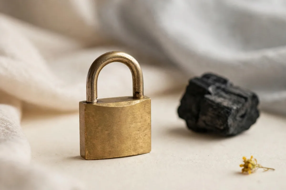 A padlock